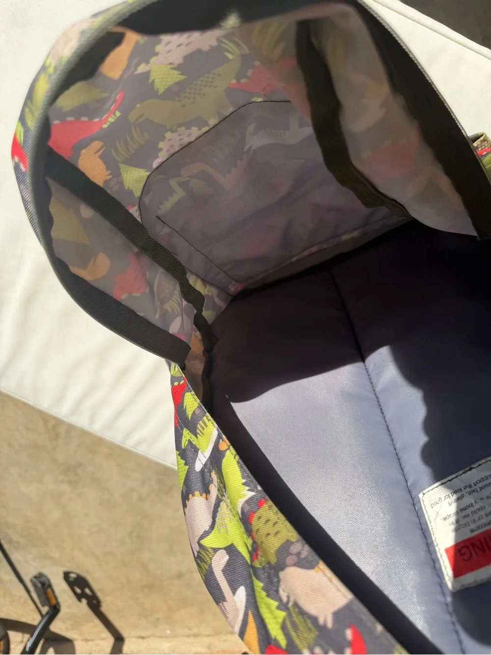 L.L. Bean Kids' Dinosaur Print Backpack-great condition